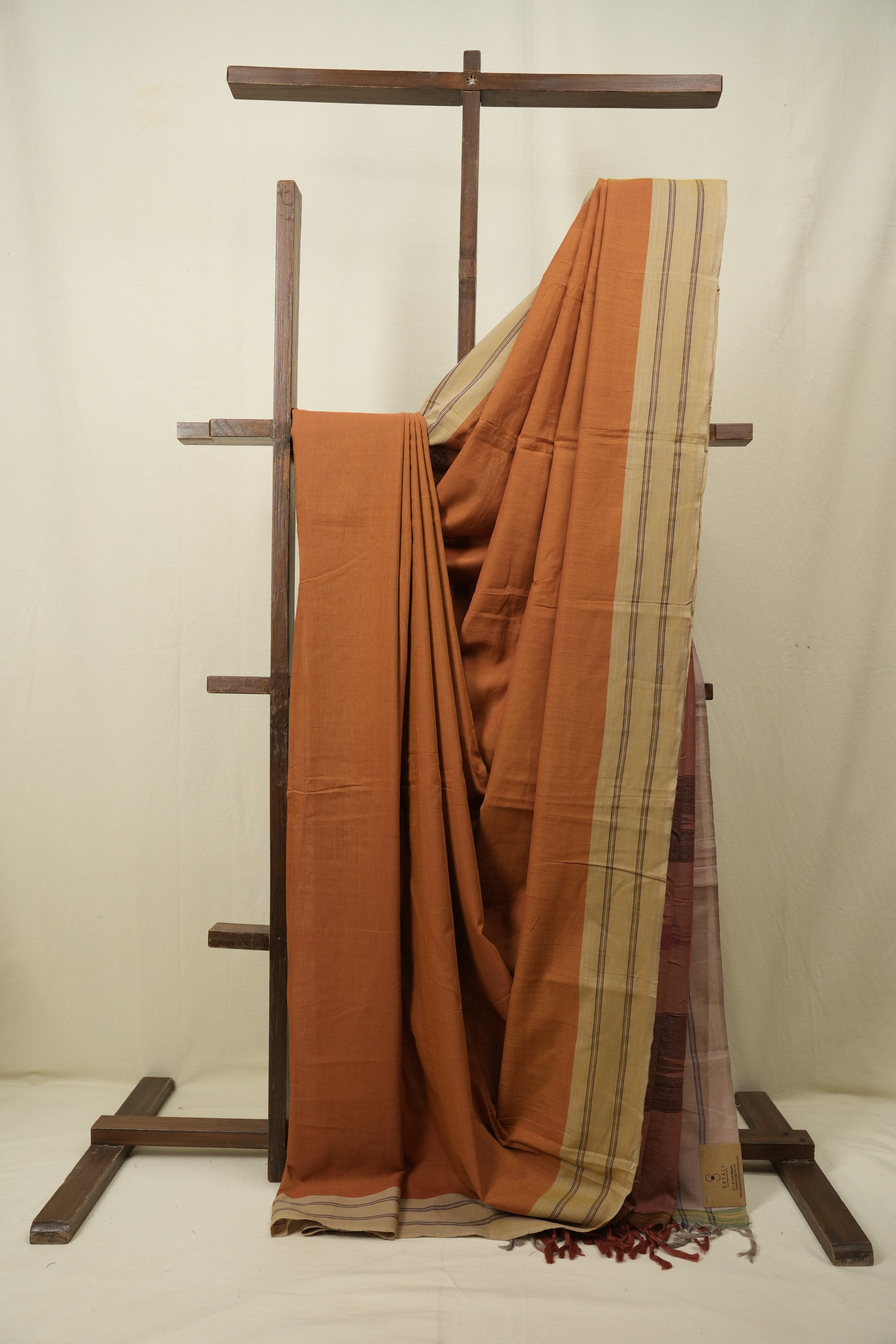 Mustard Cotton IIkal Saree - SRMCIS1117