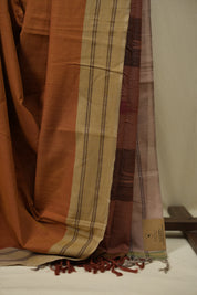 Mustard Cotton IIkal Saree - SRMCIS1117