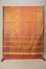 Rose Gold Pink Rajkot Patola Silk Saree - SRRGPRPSS505