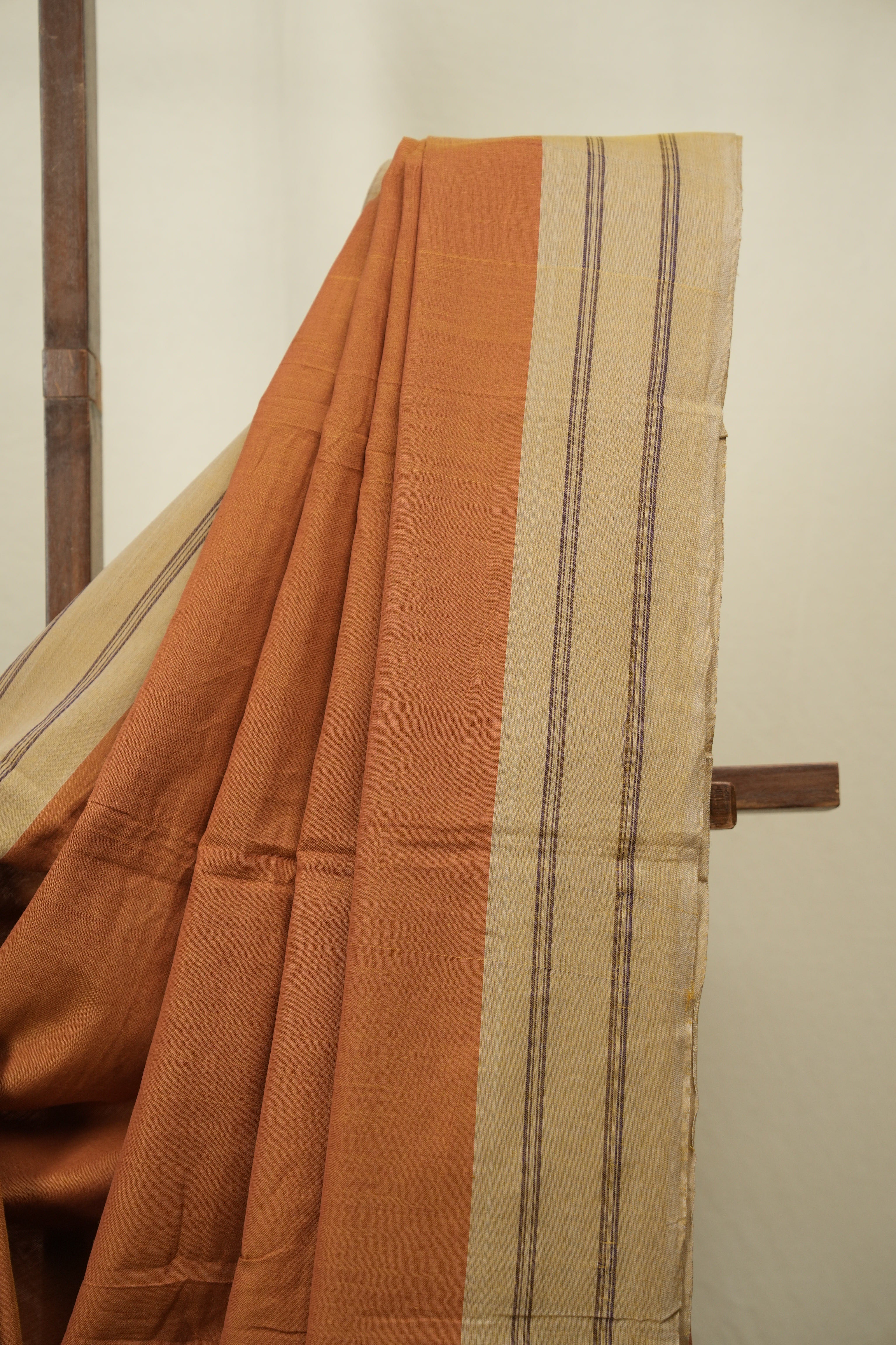 Mustard Cotton IIkal Saree - SRMCIS1117