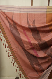 Mustard Cotton IIkal Saree - SRMCIS1117