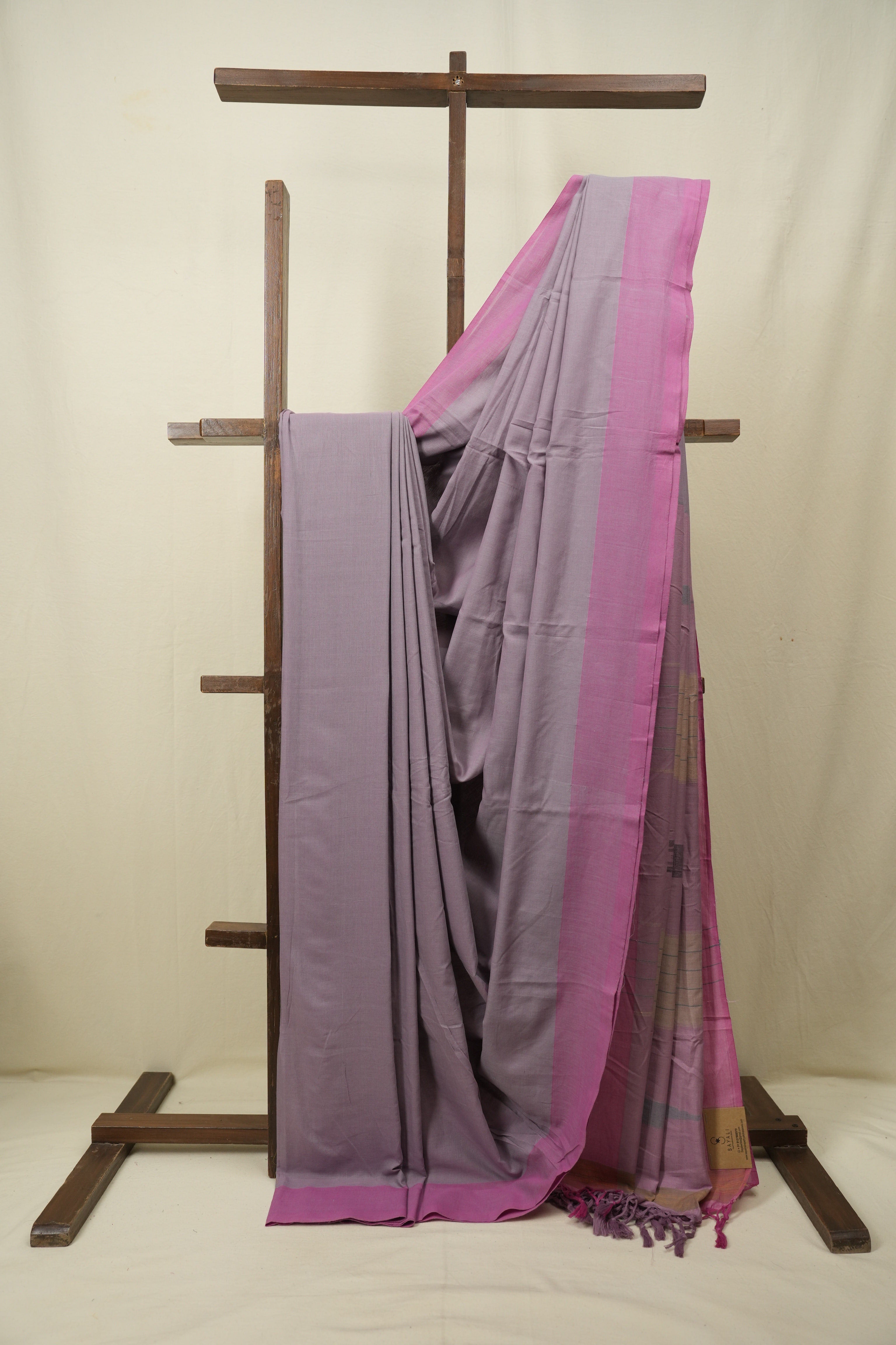 Lavender Cotton IIkal Saree - SRLCIS1118