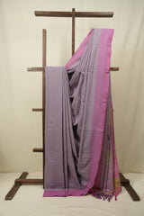 Lavender Cotton IIkal Saree - SRLCIS1118