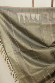 Sage Green Kanjeevaram Silk Saree-SRSGKSS600