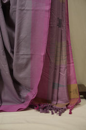 Lavender Cotton IIkal Saree - SRLCIS1118