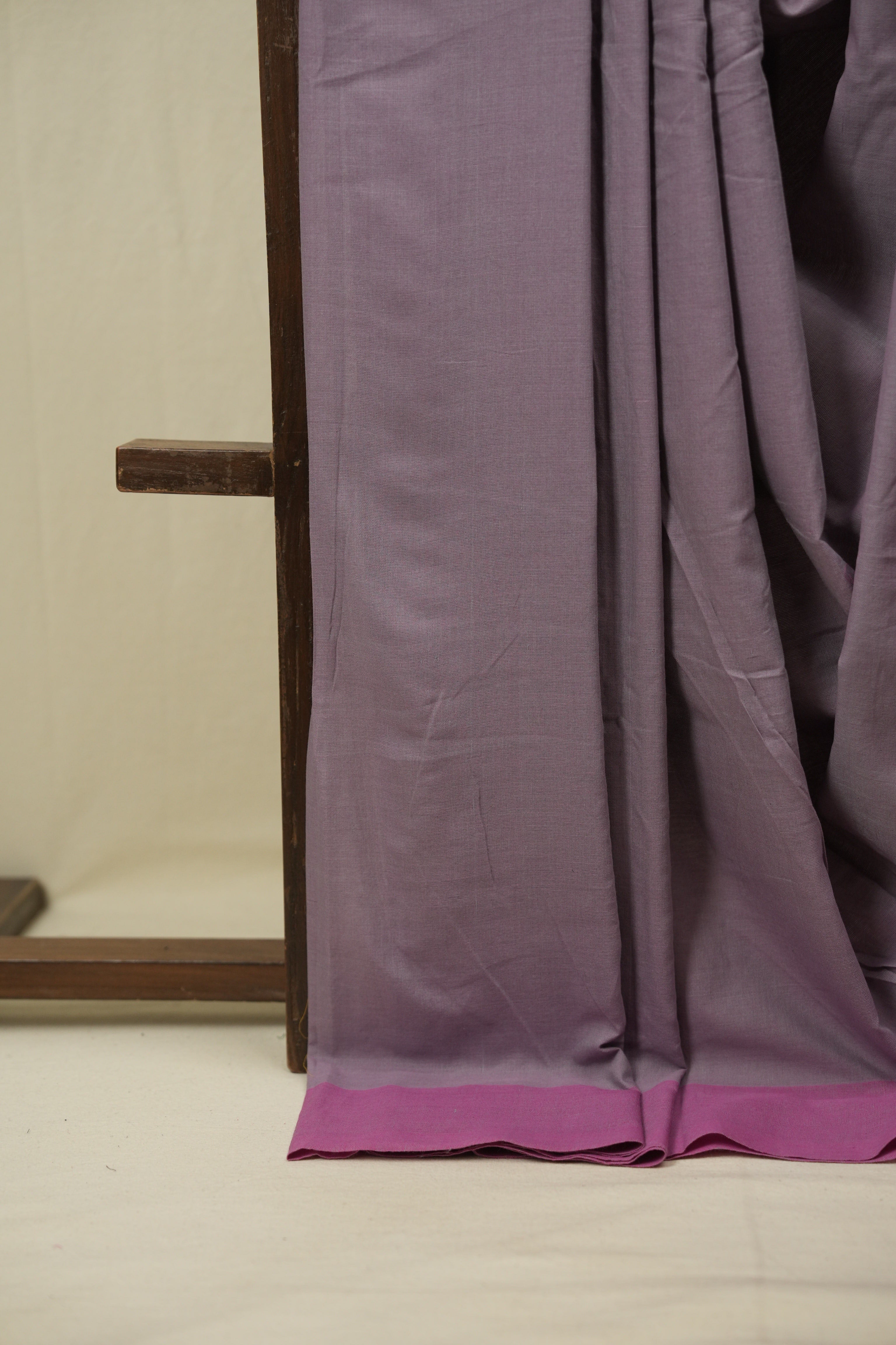 Lavender Cotton IIkal Saree - SRLCIS1118