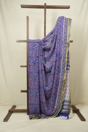 Blue HBP Georgette Saree - SRBHGS61