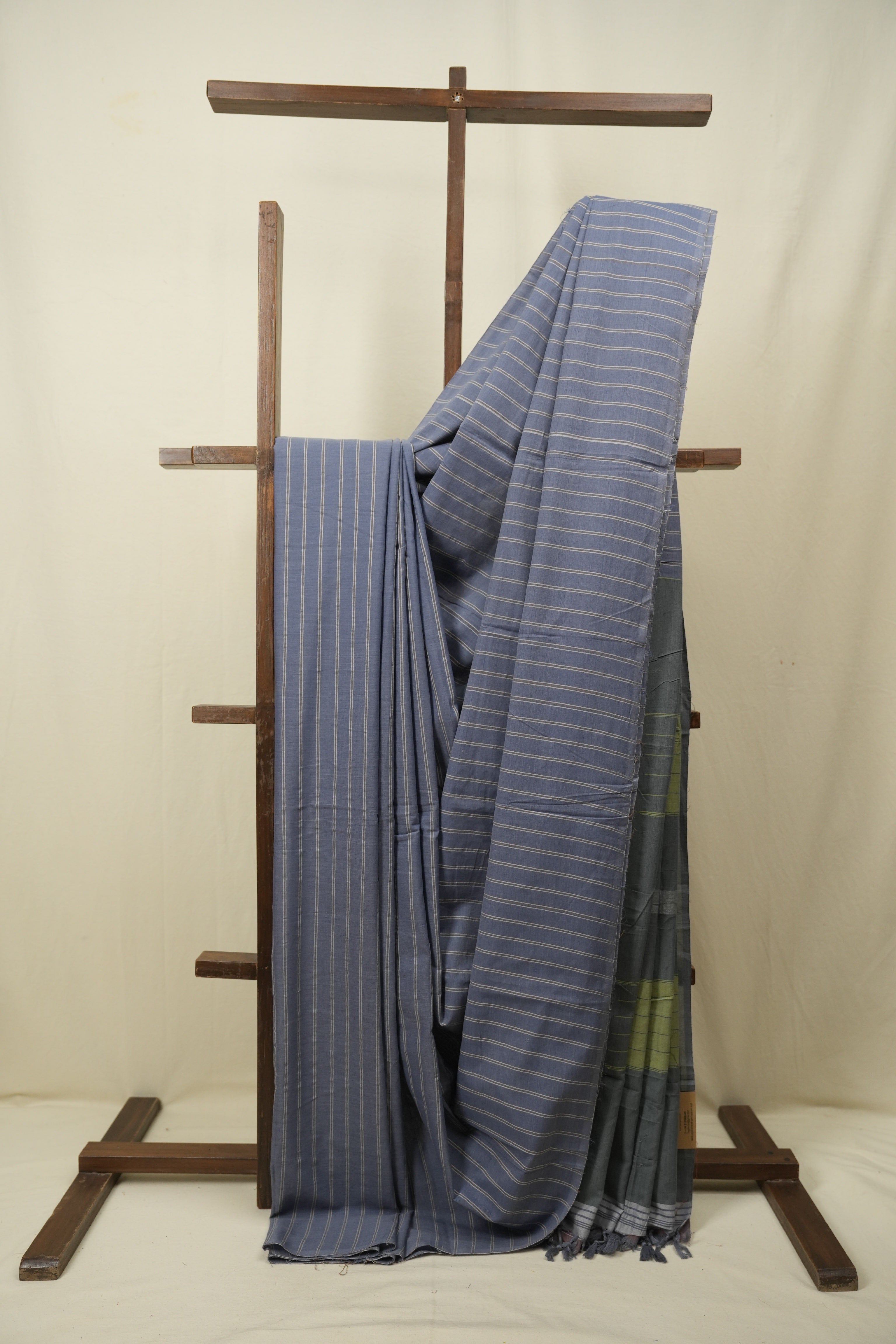 Blue Cotton IIkal Saree - SRBCIS1119