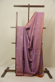 Pink Tissue Linen Jamdani Saree - SRPTLJS185