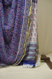 Blue HBP Georgette Saree - SRBHGS61