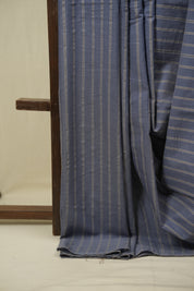 Blue Cotton IIkal Saree - SRBCIS1119