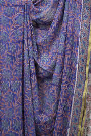 Blue HBP Georgette Saree - SRBHGS61