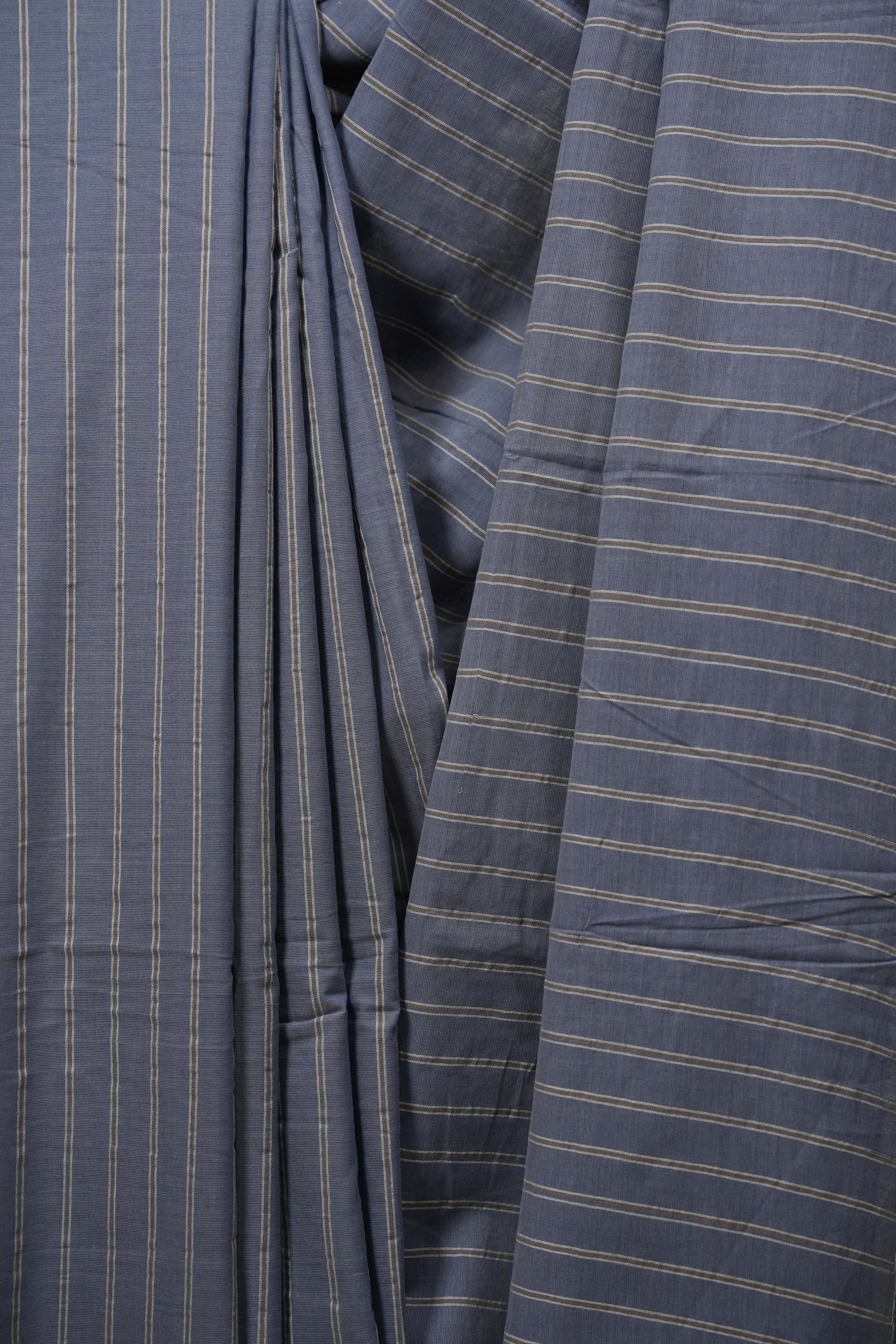 Blue Cotton IIkal Saree - SRBCIS1119