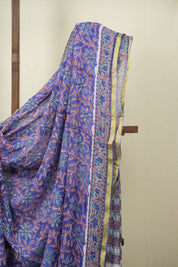 Blue HBP Georgette Saree - SRBHGS61