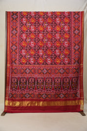 Maroon Rajkot Patola Silk Saree - SRMRPSS410