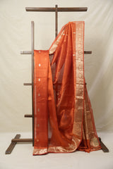 Copper Tissue Banarasi Silk Saree - SRCTBSS44