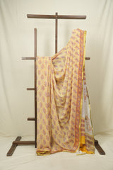 Yellow HBP Georgette Saree - SRYHGS63