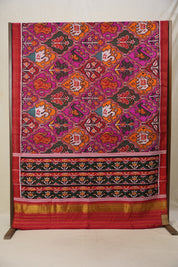 Red Pink Rajkot Patola Silk Saree - SRRPRPSS557