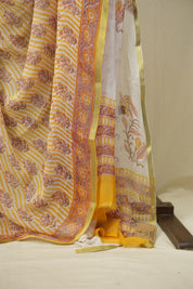 Yellow HBP Georgette Saree - SRYHGS63
