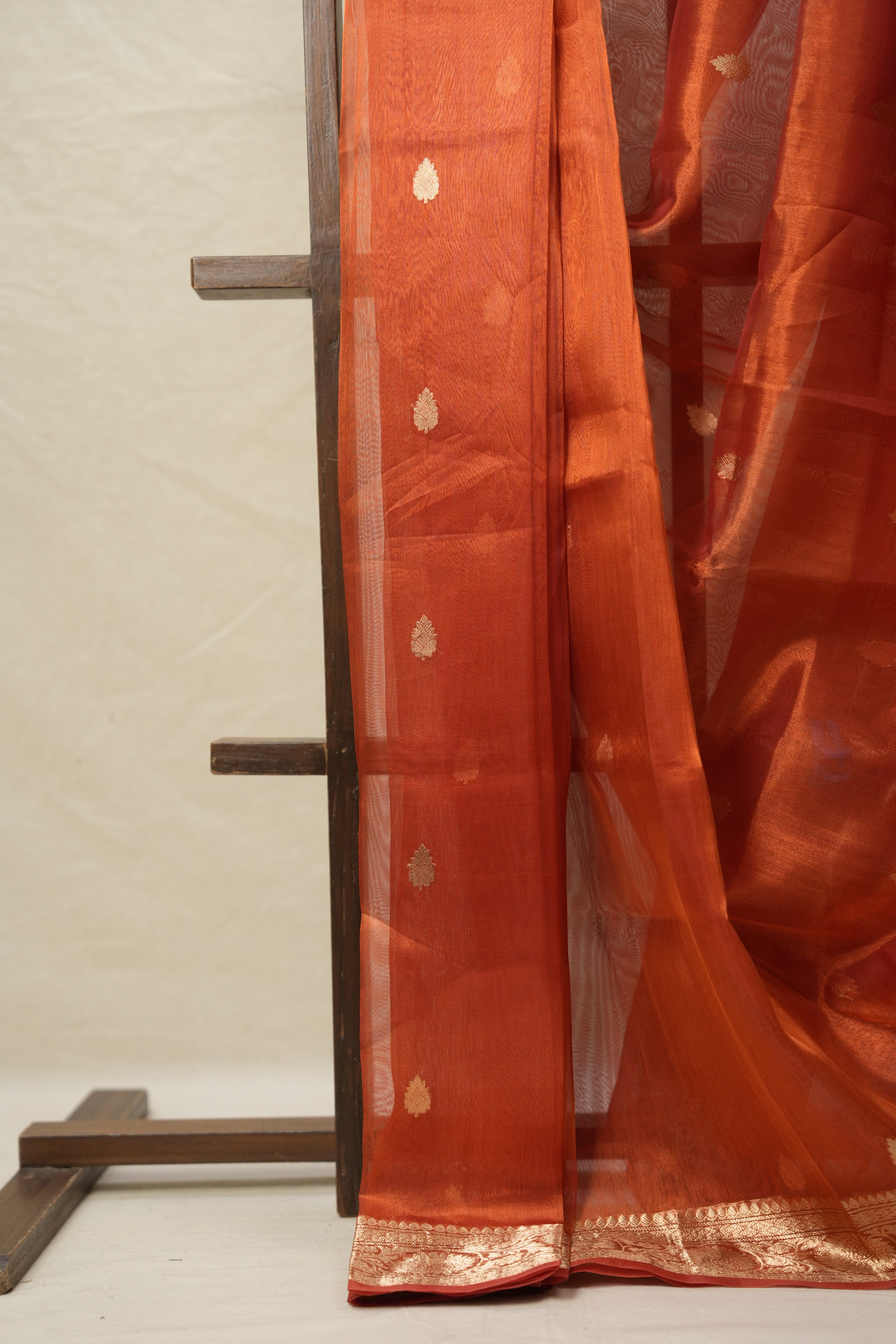 Copper Tissue Banarasi Silk Saree - SRCTBSS44