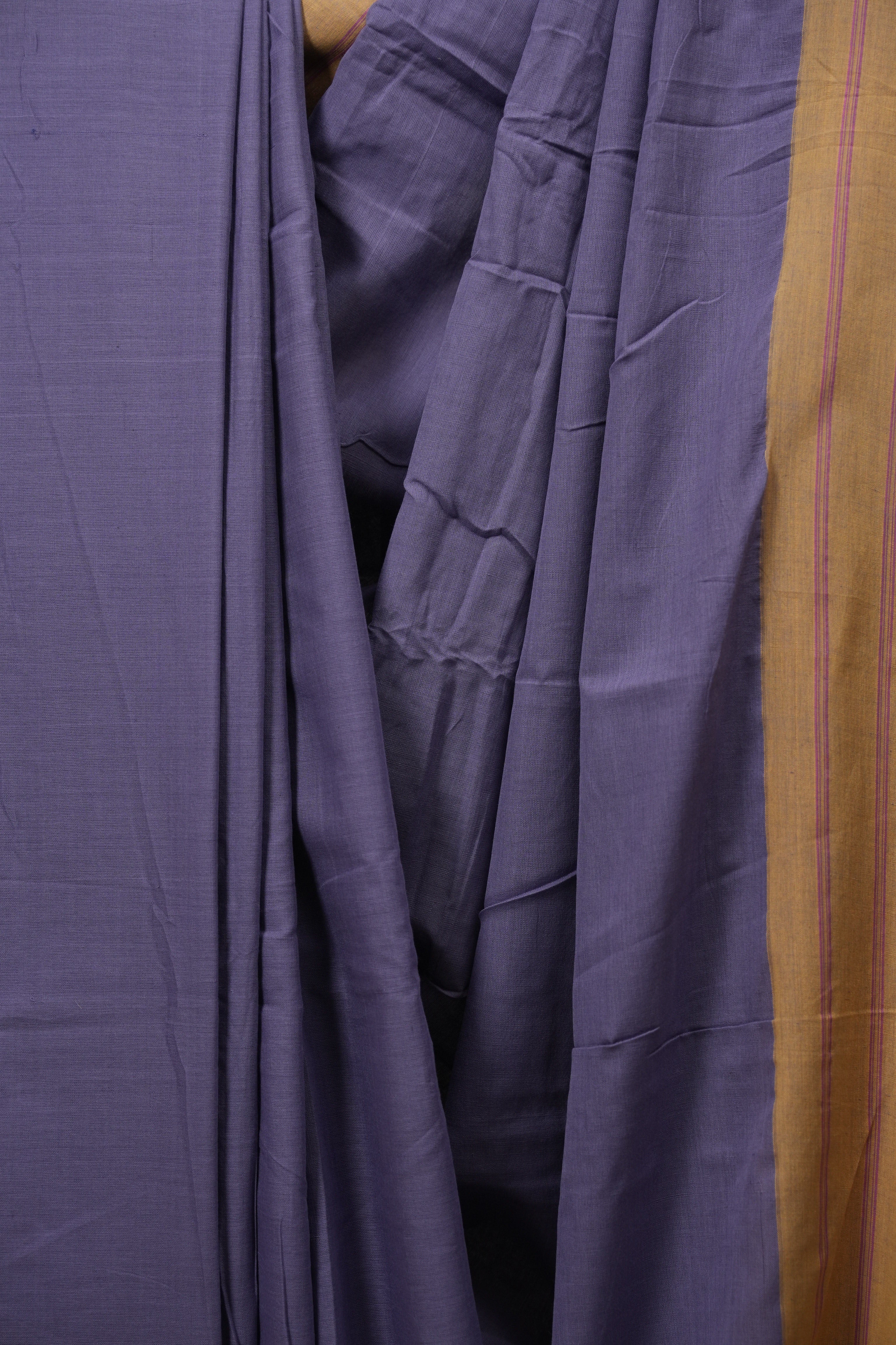 Purple Cotton IIkal Saree - SRPCIS1115