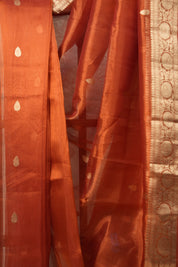 Copper Tissue Banarasi Silk Saree - SRCTBSS44