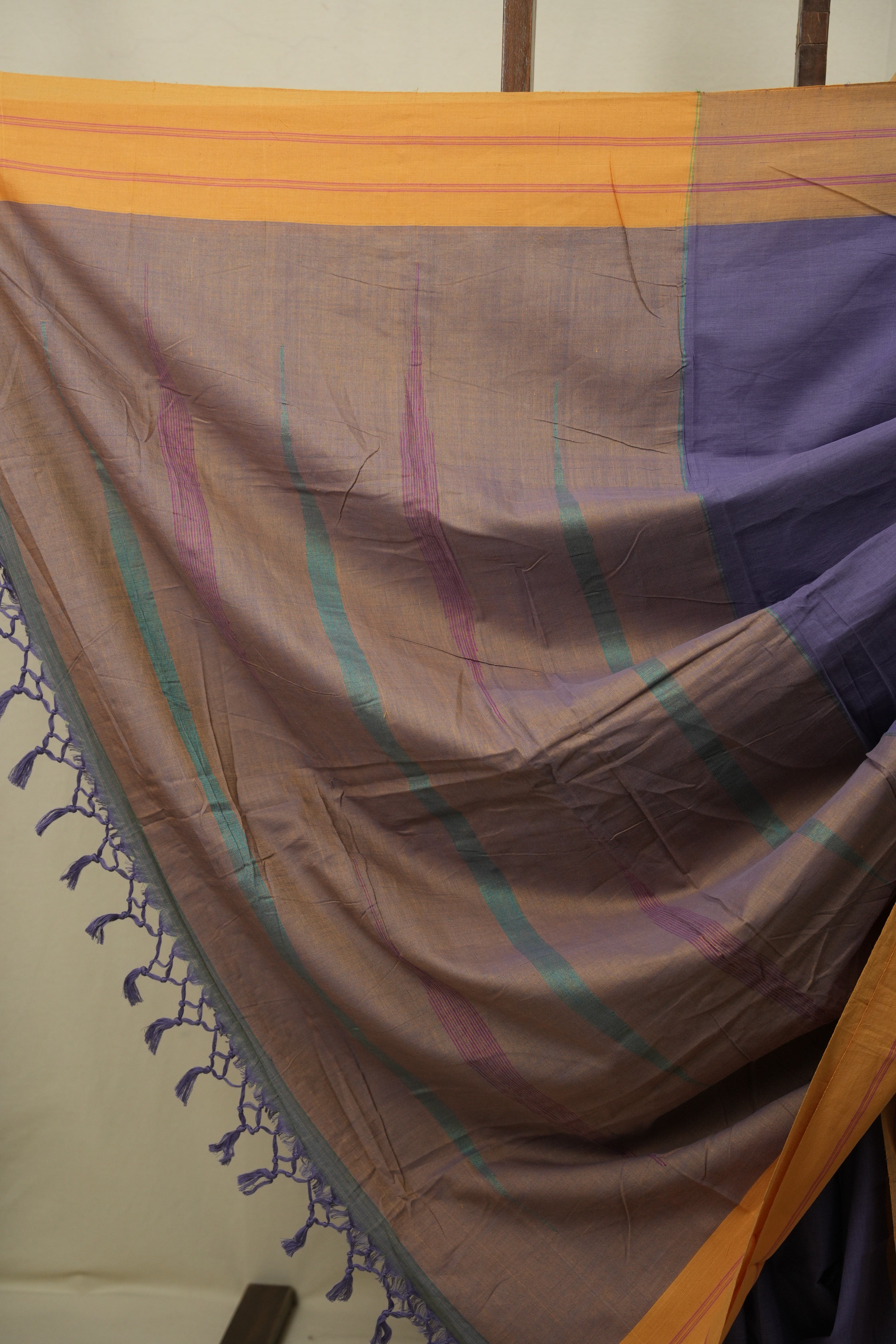 Purple Cotton IIkal Saree - SRPCIS1115