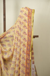 Yellow HBP Georgette Saree - SRYHGS63