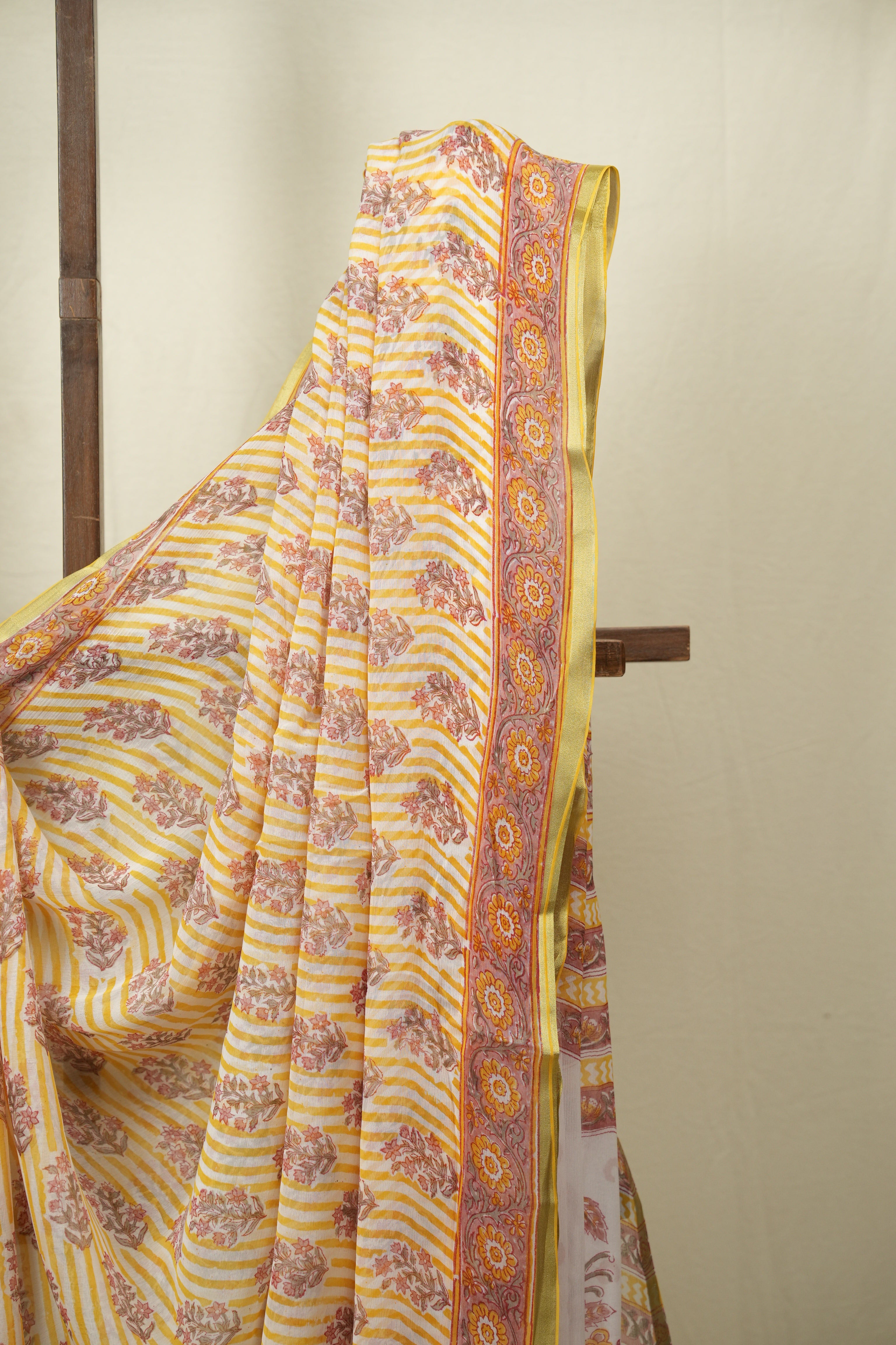 Yellow HBP Georgette Saree - SRYHGS63