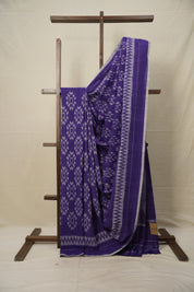 Purple Pochampalli Cotton Ikat Saree - SRPPCIS606