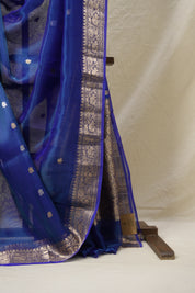 Blue Tissue Banarasi Silk Saree - SRBTBSS43