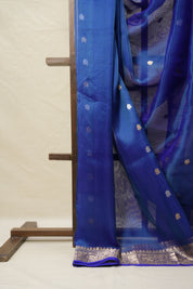 Blue Tissue Banarasi Silk Saree - SRBTBSS43
