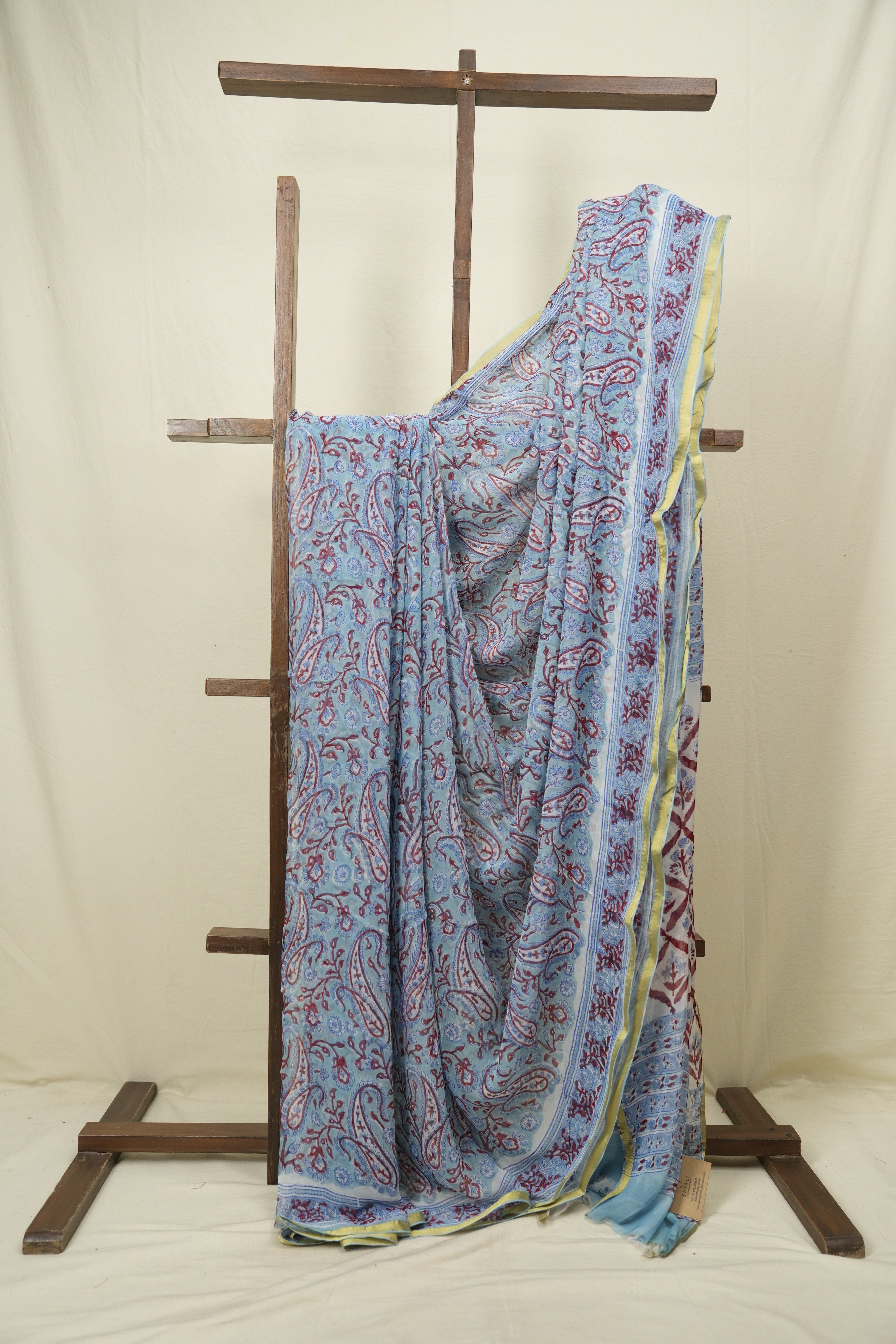 Sky Blue HBP Georgette Saree - SRSBHGS53