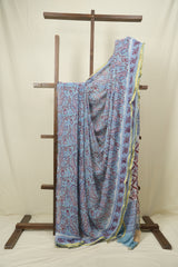 Sky Blue HBP Georgette Saree - SRSBHGS53
