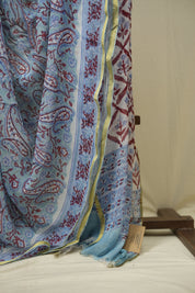 Sky Blue HBP Georgette Saree - SRSBHGS53