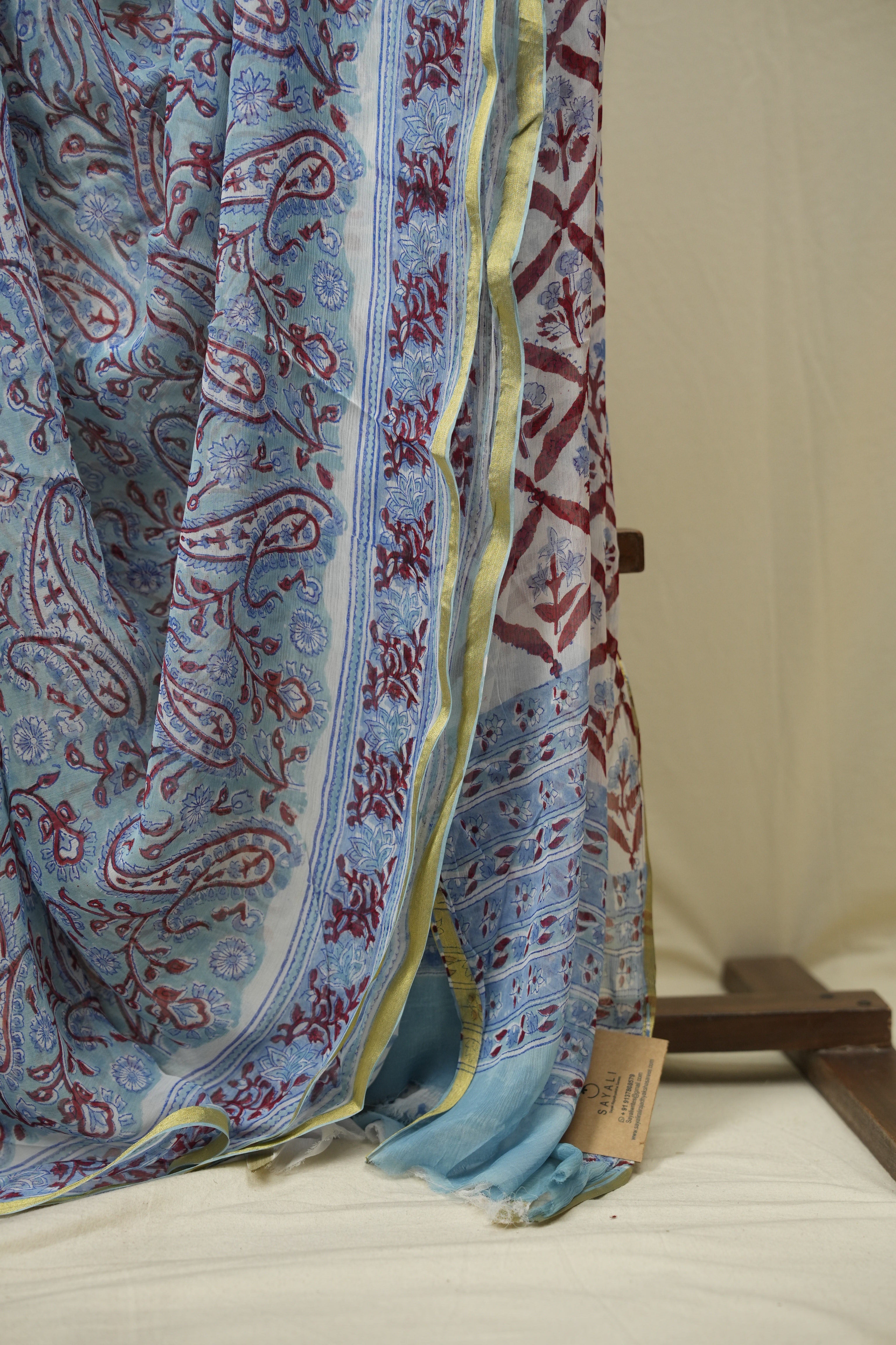 Sky Blue HBP Georgette Saree - SRSBHGS53