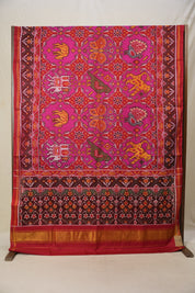 Pink Red Rajkot Patola Silk Saree - SRPRRPSS548