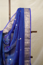 Blue Tissue Banarasi Silk Saree - SRBTBSS43