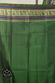 Two Tone Olive Green Kanjeevaram Silk Saree-SRTTOGKSS677