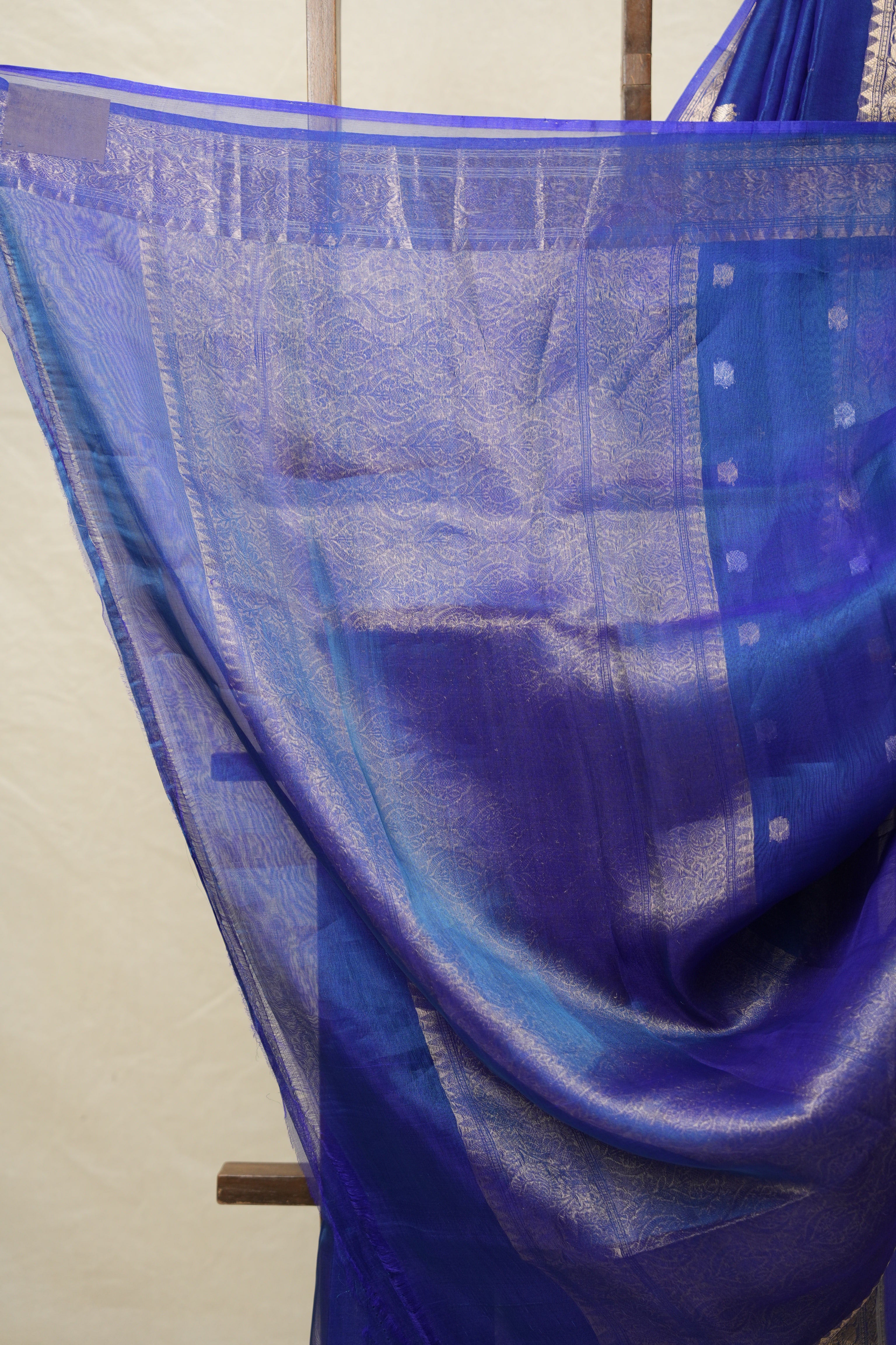 Blue Tissue Banarasi Silk Saree - SRBTBSS43