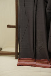 Charkole Grey Cotton IIkal Saree - SRCGCIS1124