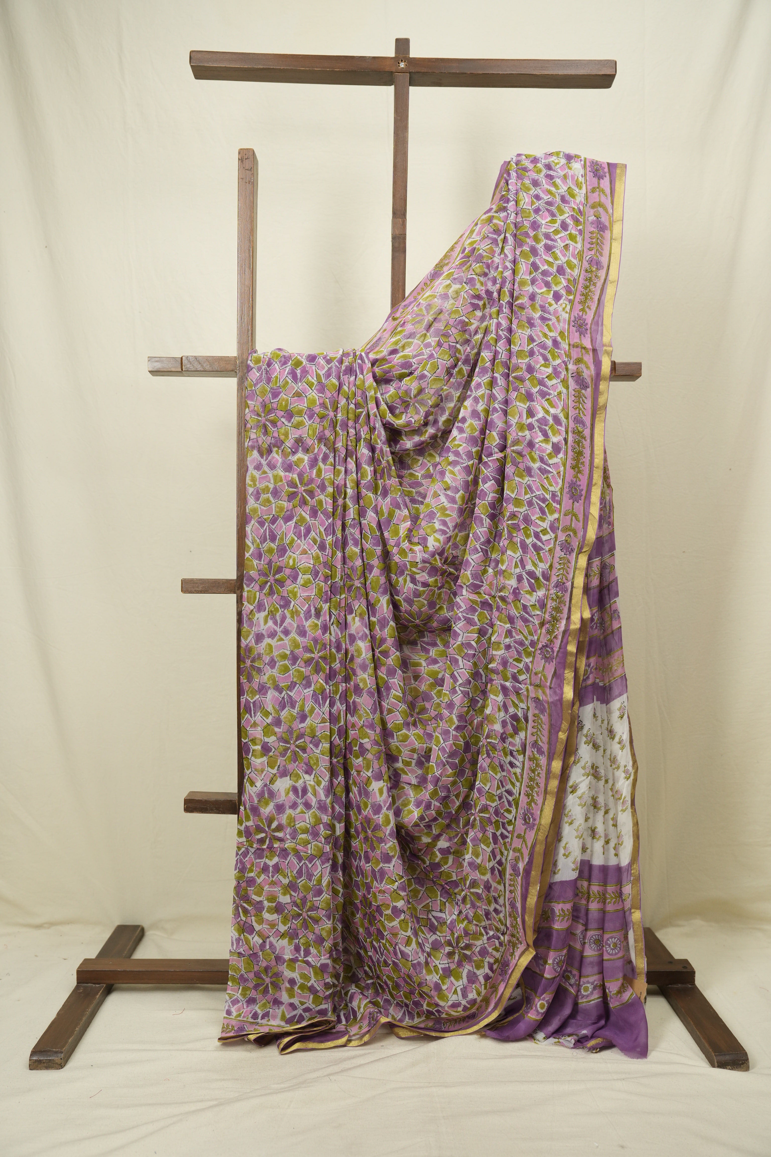 Purple HBP Georgette Saree - SRPHGS68
