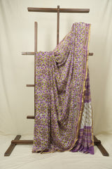 Purple HBP Georgette Saree - SRPHGS68