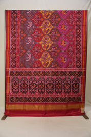 Maroon Red Rajkot Patola Silk Saree - SRMRRPSS547