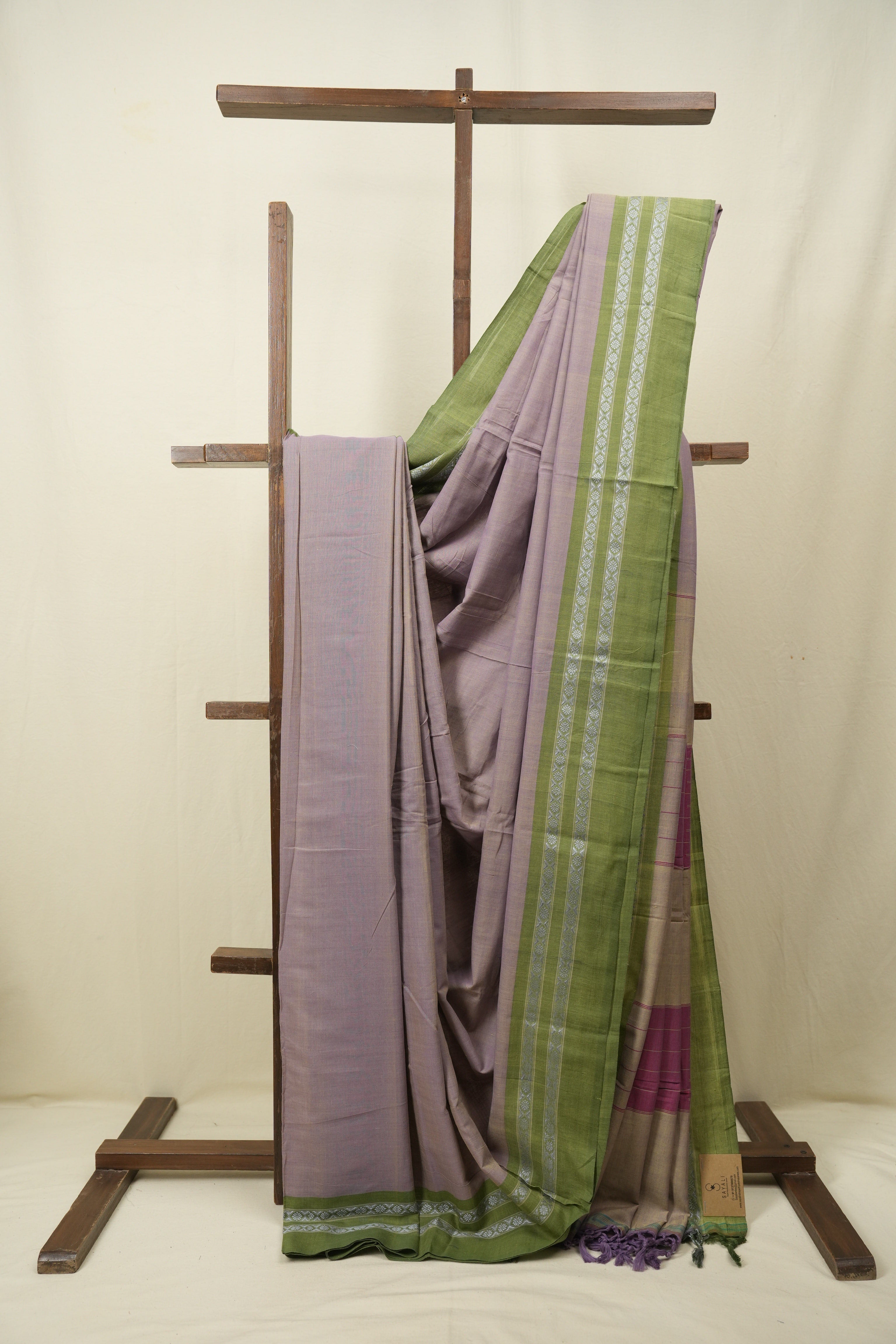 Lavender Cotton IIkal Saree - SRLCIS1126