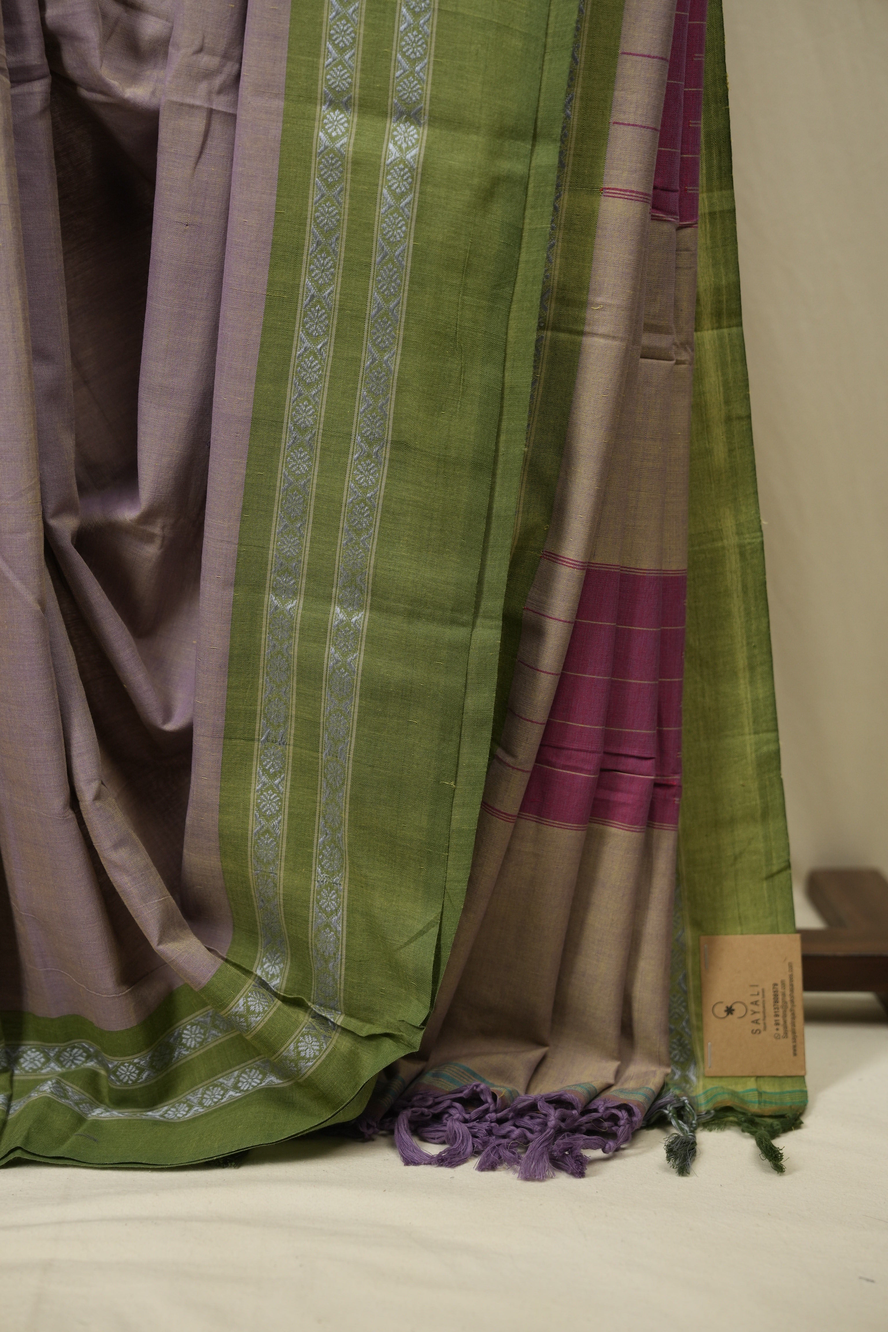 Lavender Cotton IIkal Saree - SRLCIS1126