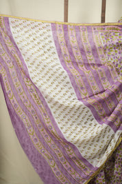 Purple HBP Georgette Saree - SRPHGS68