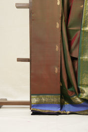 Two Tone Green Kanjeevaram Silk Saree-SRTTGKSS673