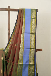 Two Tone Green Kanjeevaram Silk Saree-SRTTGKSS673