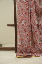 Peach HBP Georgette Saree - SRPHGS58
